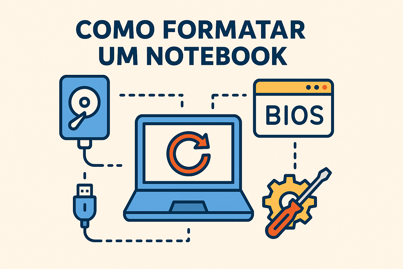 Etapas para Formatar um Notebook: Backup, BIOS e Instalação