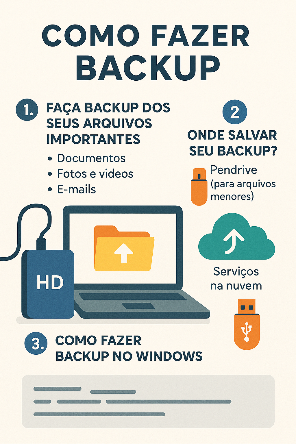 Guia Visual: Como Fazer Backup no Windows Antes da Formatação